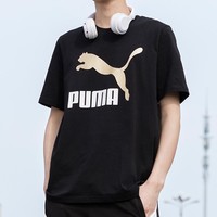 PUMA 彪马 时尚圆领男装上衣休闲舒适运动短袖T恤衫