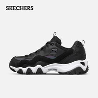 斯凯奇（Skechers）春季女士老爹鞋舒适软底轻便耐磨运动鞋时尚潮流百搭熊猫鞋 BKMT黑色/多彩色 37