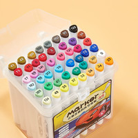 88VIP：Comix 齐心 马克笔油性速干水彩笔儿童美术专用不透色24色彩画笔