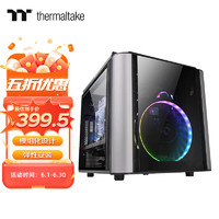 Thermaltake 曜越 Tt）Level 20 VT 黑色  机箱水冷电脑主机（卧式/4面钢化玻璃/模组化设计/弹性安装） 黑色