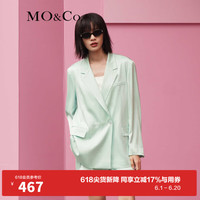 MO&Co.夏西装外套女MBB2BLA006薄款 薄荷绿色 M/165