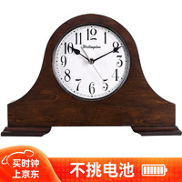 威灵顿 座钟   欧式座钟客厅大号实木台钟创意钟表复古摆件中式时钟 T10408A-数字座钟