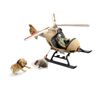 Schleich 思乐 仿真动物模型飞机狮子河马玩具动物救援直升机42476