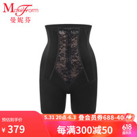 曼妮芬束腰收腹提臀内裤收小肚子女底裤高腰美体裤子 020 黑色 78