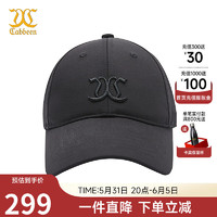 卡宾男装LOGO刺绣棒球帽24帽子潮流3242309001 煤黑色01 可调节