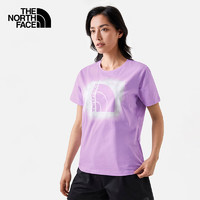 THE NORTH FACE 北面 短袖T恤女户外舒适休闲短袖7WES 紫色/HCP M