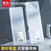 百亿补贴：M&G 晨光 锦鲤透明笔盒简约无印风大容量塑料透明磨砂多功能办公收纳用