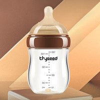 PLUS会员：thyseed 世喜 新生儿玻璃奶瓶 0-6个月 160ml（0-1月）