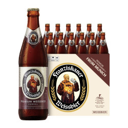 franziskaner范佳乐教士啤酒德国小麦黑啤酒精酿啤酒450ml12瓶超高端