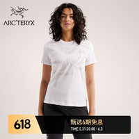 ARC'TERYX 始祖鸟 ARC’TERYX始祖鸟 BIRD COTTON T-SHIRT SS 透气 女子 棉质短袖T恤 White Light/石膏白 M