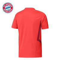 FC BAYERN FC 拜仁 拜仁慕尼黑训练短袖T恤运动衫短袖红色 adidas