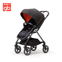 gb 好孩子 婴儿车可坐可躺双向轻便高景观碳纤维婴儿推车360度GB826-A-0160K