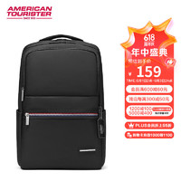 美旅 箱包時尚輕商務電腦包簡約撞色雙肩包NE2*09003黑色