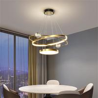 颂夏 北欧轻奢餐厅吊灯2022年新款现代简约水晶圆形吧台饭厅餐桌灯具