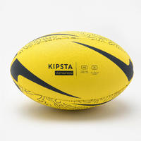 DECATHLON 迪卡儂 專業英式橄欖球訓練球rugby 3號黃色