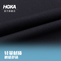 HOKA ONE ONE 男女款夏季户外运动短袖T恤oversize宽松休闲款黑色