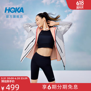 HOKA ONE ONE 女款春季6英寸紧身裤 NOVAFLY 6 KNIT SHORT 舒适 黑色 S