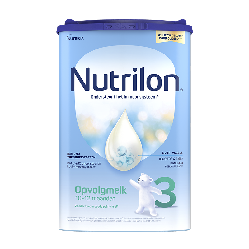荷兰牛栏（Nutrilon）诺优能婴幼儿牛奶粉3段三罐