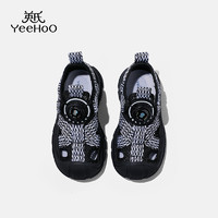 YeeHoO 英氏 童鞋夏季2024新款中大童凉鞋男童透气洞洞鞋户外旋钮运动鞋子