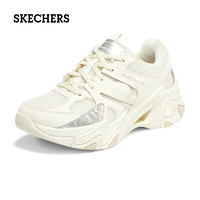 今日必買：SKECHERS 斯凱奇 機能風老爹鞋休閑運動鞋時尚撞色機甲鞋 NAT自然色 37