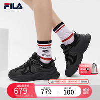 FILA 斐乐女鞋MARS 3复古运动鞋2024秋火星鞋休闲运动鞋 影黑灰/黑-DB 39