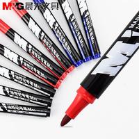 M&G 晨光 記號筆黑色油性筆標記筆大頭筆粗頭馬克筆勾線筆不掉色大容量