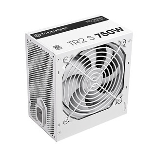 Thermaltake（Tt）额定750W TR2 S 750 电脑电源 白色（80PLUS认证/主动式PFC/智能温控风扇/支持背线）