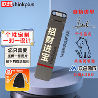 ThinkPad 联想thinkplus双接口固态U盘Type-C/USB3.2高速传输U盘金属商务办公闪存优盘 【】TU200 Pro【256G】