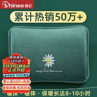 Shinee 賽億 NS501 電熱暖手寶 大白刺繡棕