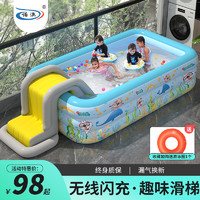 NUOAO 諾澳 兒童游泳池充氣加厚家用室內小孩超大戶外大型水池嬰兒家庭游泳桶