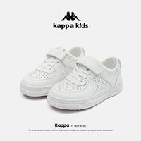 Kappa 卡帕 Kids卡帕儿童鞋夏款透气小白鞋