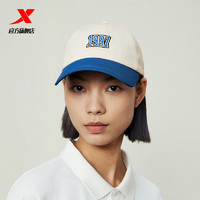 XTEP 特步 棒球帽男女同款2024新款情侣撞色鸭舌帽学院复古时尚刺绣帽子