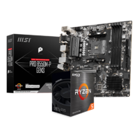 AMD 板U套装 微星PRO B550M-P GEN3 R5 5600(散片)套装