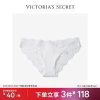 维多利亚的秘密 经典舒适时尚女士内裤 95D1白色 11173088 L