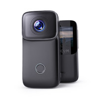 SJCAM 速影 C200運動相機360摩托車行車記錄儀拇指相機頭戴攝像頭防抖防水黑色16G卡+配件包