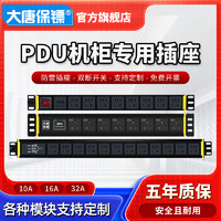 datangbg 大唐保镖 PDU电源插座8位12位10A16A防雷 pdu插座机柜专用插排定制
