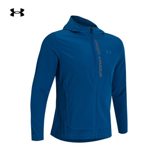 安德玛 UNDERARMOUR）Out The Storm男子拒水跑步运动外套1376794 学院蓝426 XL