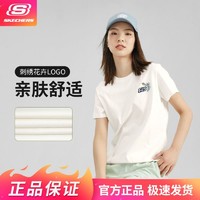 百亿补贴：SKECHERS 斯凯奇 春夏短袖女士针织半袖运动休闲风时尚百搭经典t恤