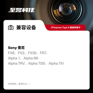 至誉科技Element系列CFE-A存储卡CFexpressType A高速存储卡A7R5/a7m4 480GB