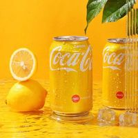 Coca-Cola 可口可乐 中国香港柠檬可乐可口可乐罐装汽水碳酸饮料解暑6罐8罐一柠檬味