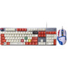 logitech 罗技 K845 有线游戏机械键盘 G502SE蓝白贴纸+K845红白键盘
