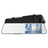 卡仕特 X3高清夜视行车记录后视镜单镜头手机互联+64G卡