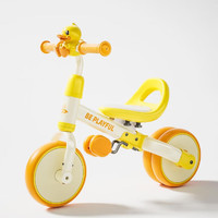 乐的小黄鸭儿童平衡车婴幼儿四轮溜溜车扭扭滑行1一3岁学步车宝宝玩具 2024 小黄鸭 （适合1-6岁）