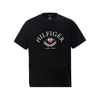 汤米希尔费格（Tommy Hilfiger）百搭休闲时尚短袖T恤09T4275 黑色 XL