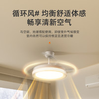 OSRAM 欧司朗 隐形风扇灯 2024新款吊扇灯吸顶家用客厅餐厅卧室电扇吊灯