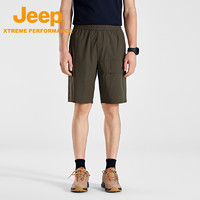 Jeep 吉普 官方户外运动短裤男夏季新款男装防晒徒步裤