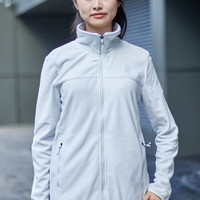 THE NORTH FACE 北面 抓绒衣女款春秋款户外防风保暖可做冲锋衣内胆外套4NAQ 9B8/灰色 XXL