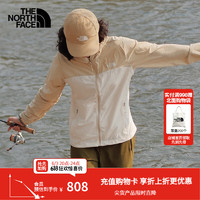 THE NORTH FACE 北面 薄风衣女户外运动休闲防风防泼水风衣外套24春季上新|87V0 TIU/沙丘白/砾石沙 L/165