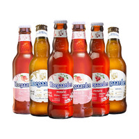 Budweiser 百威 比利时风味啤酒 玫瑰红果味啤酒组合装 福佳果味组合 248mL 6瓶