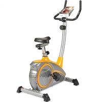 康乐佳 高端立式磁控健身车K8601家用动感单车室内有氧运动健身器材 灰配橙 K8601